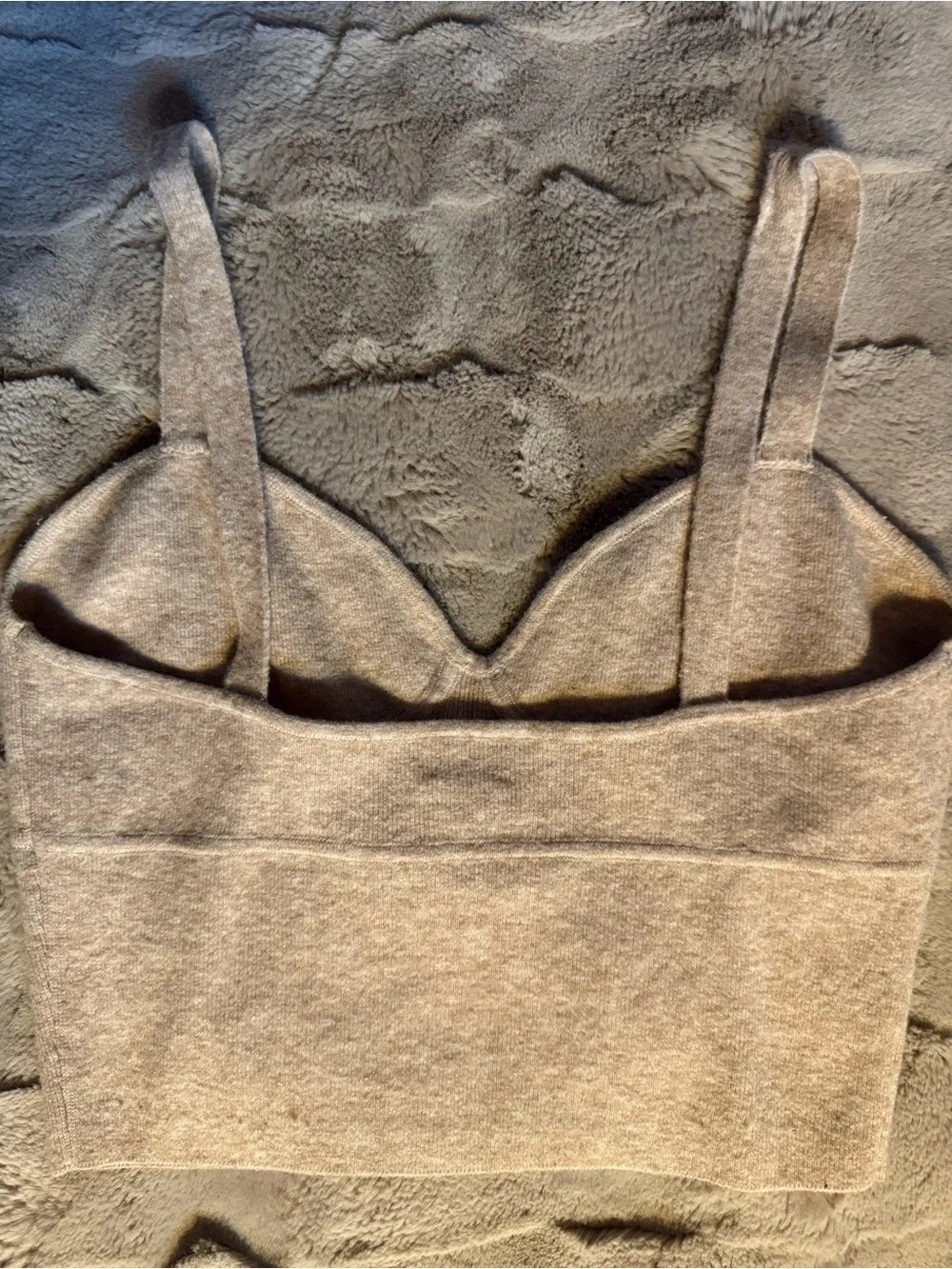 Wilfred Beige Ribbed Tank Top - Picture 4 of 5